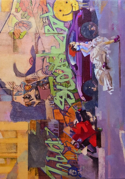 Картхолдер двойной Василий Аникин «Один обычный день в Санкт-Петербурге», экокожа, фото 1.