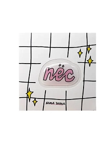 3D Стикер Катя Гиена "Пёс", розовый, объемный