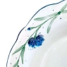 Тарелка глубокая ручной работы Чашки и поцелуи «Васильки», полуфарфор, 20 см, превью фото 3
