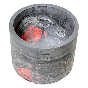 Кашпо Детали решают «Большая деталь», бетонное, графитовый, фото 3.