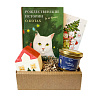 Подарочный набор с книгой «‎Рождественские истории о котах»‎ и соленой карамелью