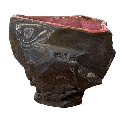 Пиала ручной работы ПинкФокс «Куринуки», керамика, 75 мл, фото 1.