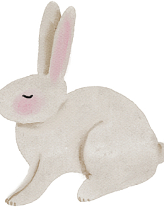 3D Стикер на телефон «Зайчик», объёмный, 5 см