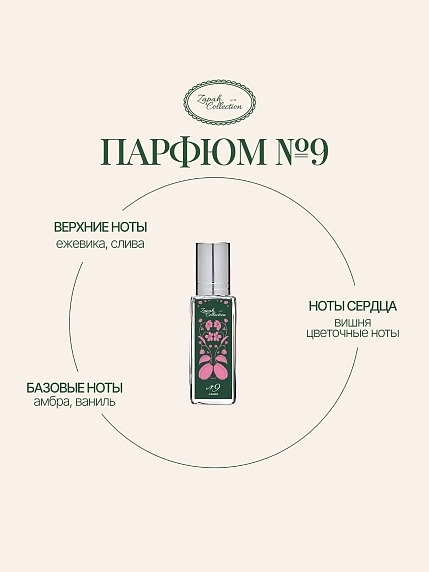 Масляные духи «№9 Слива», 6 мл, фото 1.