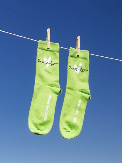 Носки «Петербург», р-р 36-39, салатовые, фото 2.