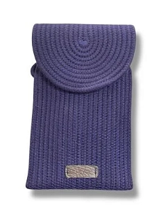 Сумка для телефона с клапаном, фиолетовая