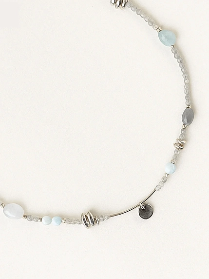 Чокер ручной работы «Nature», речной жемчуг, родированная латунь, фото 1.