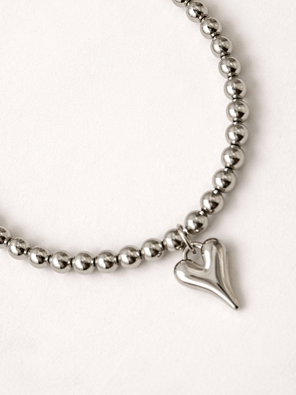 Браслет из гематита с подвеской «Сердце» Migette, фото 2.
