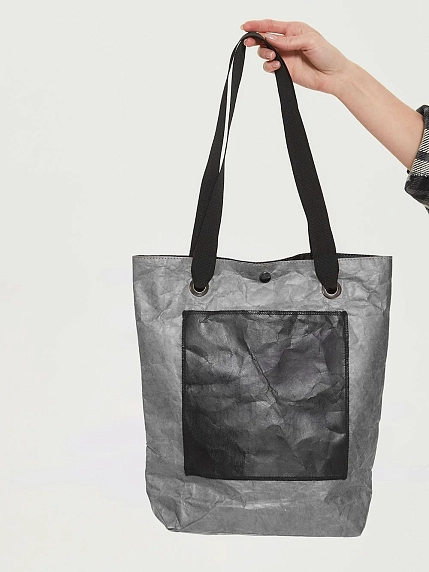 Сумка Ranzel Bags «Monty Gray», тайвек, серая, фото 1.