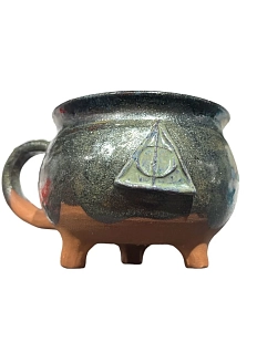 Кружка ручной работы «Дары смерти», керамика, 350 мл