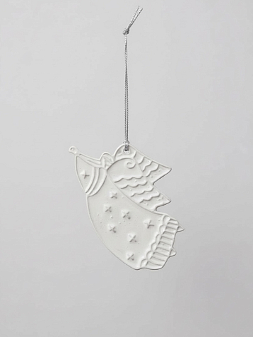 Ёлочная игрушка из керамики «Ангел», Partala ceramics, фото 1.