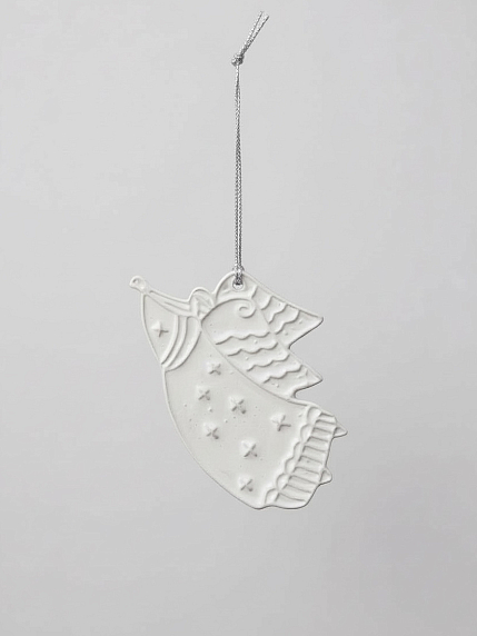 Ёлочная игрушка из керамики «Ангел», Partala ceramics, фото 1.