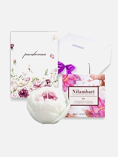 Подарочный набор со свечой ручной работы, шоколадом и авторской открыткой №3