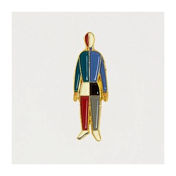 Набор металлических значков «Спортсмены», 4 шт, серия Авангард, фото 4.