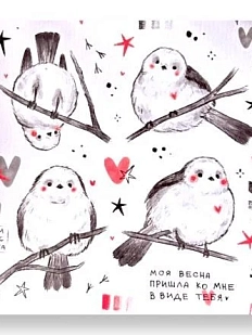 Стикерпак Лемниската «Синички», 12 х 12 см