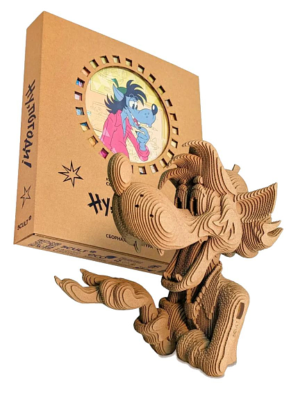 Картонный конструктор 3D «Волк Союзмультфильм», фото 2.