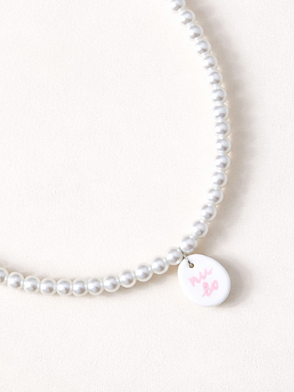 Чокер ручной работы Радость Рядом с подвеской «Пиво», полимерная глина, бисер, розовый, фото 1.