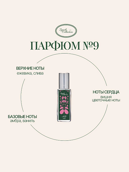 Масляные духи «№9 Слива», 6 мл, фото 1.