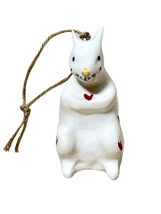 Ёлочная игрушка Мария Гордеева из керамики «Белка», 9 см