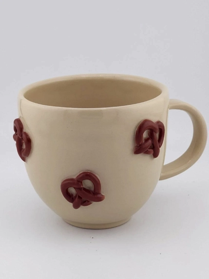 Кружка ручной работы Ловетанн керамика «Крендельки», керамика, 300 мл, фото 4.