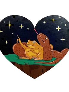 Открытка валентинка «Жаба и гадюка» №1