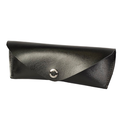 Футляр для очков Kokosina bags, натуральная кожа, чёрный, фото 2.