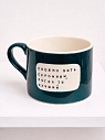Кружка ручной работы Тата вытворяет/NF ceramics «Сложно быть скромным, когда ты лучший», зелёная, керамика, 500 мл, превью фото 2