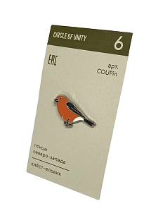 Металлический значок «Клёст-еловик»