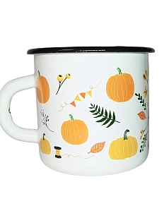 Эмалированная кружка Магтрэп «‎Time to hygge», белая, 400 мл