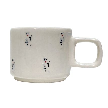 Кружка ручной работы с фигуркой Лошадка с узорами, полуфарфор, 250 мл, фото 2.