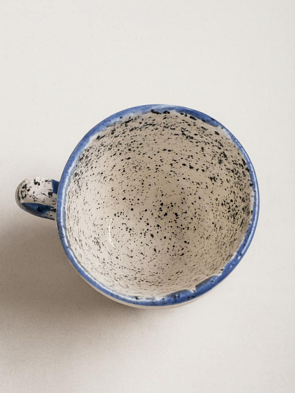 Кружка ручной работы NF ceramics «Когда мне грустно, я колдую», синяя, керамика, 400 мл, фото 3.