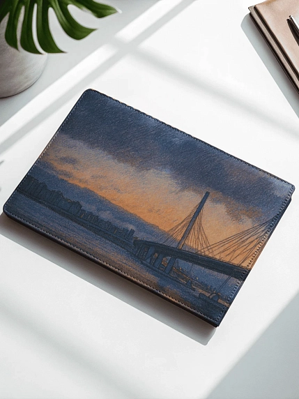 Обложка на студенческий билет DARI DARI «Вантовый мост», экокожа, фото 2.