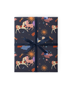 Упаковочная бумага «Сказочные лошади»