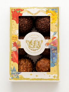 Шоколадные трюфели №2 Счастье, 6 шт