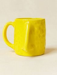 Кружка ручной работы NF ceramics «Нос», жёлтая, 400 мл
