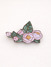 Брошь ручной работы «Яблоня», Partala ceramics