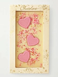 Шоколад белый «Сердечки»