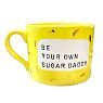 Кружка ручной работы NF ceramics «Be your own sugar daddy», жёлтая, керамика, 500 мл, превью фото 1