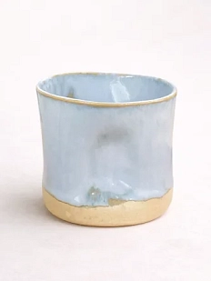 Стакан ручной работы ММ керамика, голубой, 400 мл