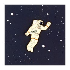 Металлический значок «Космонавт»