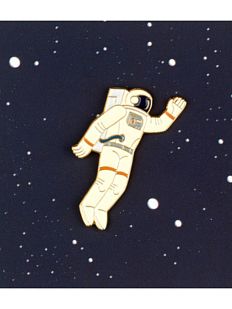 Металлический значок «Космонавт»