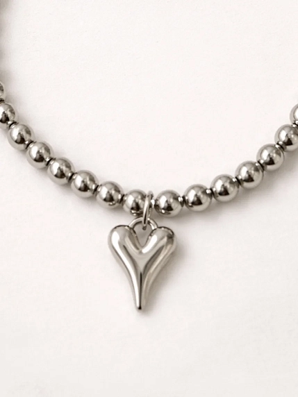 Браслет из гематита с подвеской «Сердце» Мигетт, фото 3.