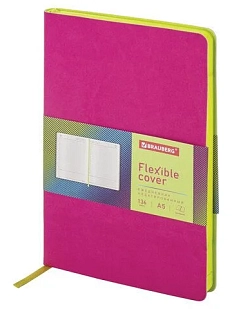 Ежедневник недатированный, BRAUBERG «Flex», малиновый, А5