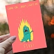 Открытка Валя Карнавалова «Come on, baby, light my fire!», А6, односторонняя, превью фото 2