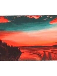 Наклейка на карту «Закат»