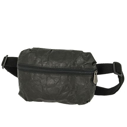 Поясная сумка Ranzel Bags «Dirox Black», тайвек, чёрная, фото 1.