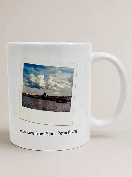 Кружка DARI DARI Санкт-Петербург Исаакиевский собор «With love from Saint Petersburg», керамика, 330 мл, фото 2.