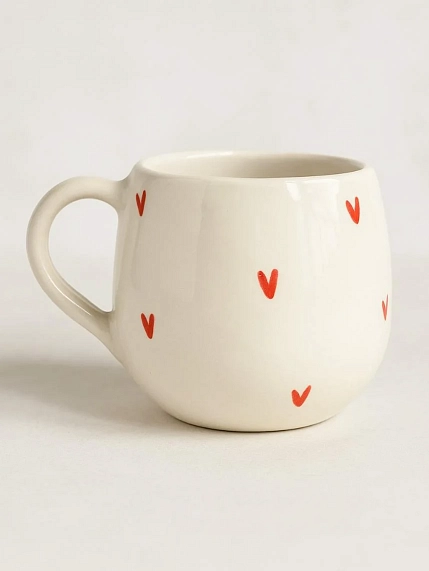 Кружка ручной работы РУКИ В ГЛИНЕ «Сейчастье», керамика, 250 мл, круглая, фото 3.