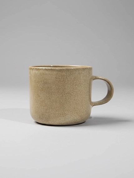 Кружка ручной работы Идеальное совпадение, бежевая, керамика, 350 мл, фото 1.