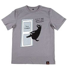 Футболка Barking Store «Зона комфорта», 2XL муж., серый